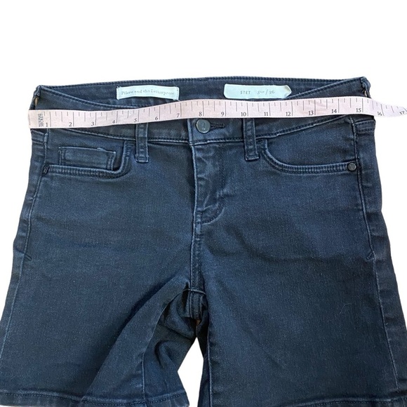 Anthropologie Pilcro & The Letterpress Black Denim Shorts 6” Inseam Women’s 26 - Picture 9 of 13